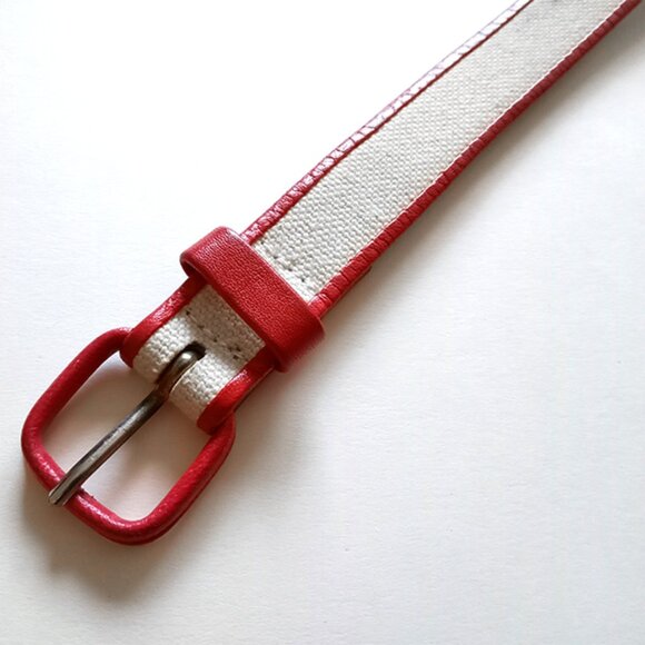 Vintage Hanae Mori Japan Designer Leather Belt Womens 1980\'s 80\'s Haute Couture